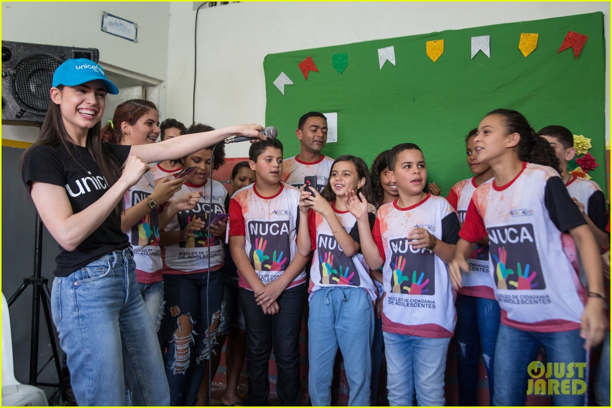Sofia Carson Visits UNICEF Programming in Brazil with UNICEF USA 18